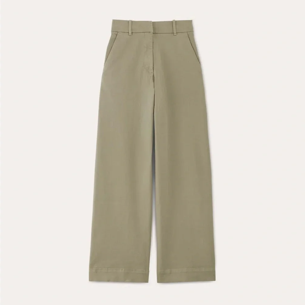 Everlane Olive Wide Leg Pants - Picture 5 of 8